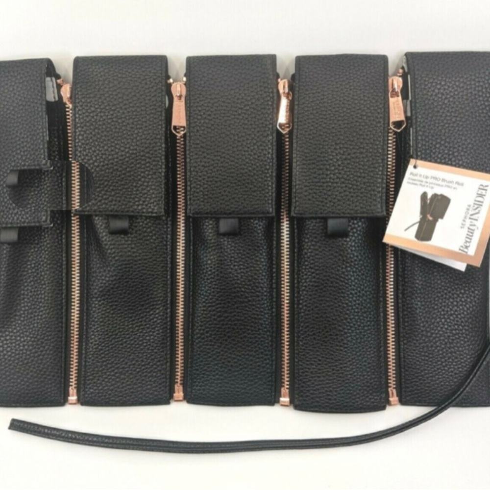 Sephora Beauty Insider Collection Roll It Up Pro Zip Brush Roll Ltd Ed Black NWT